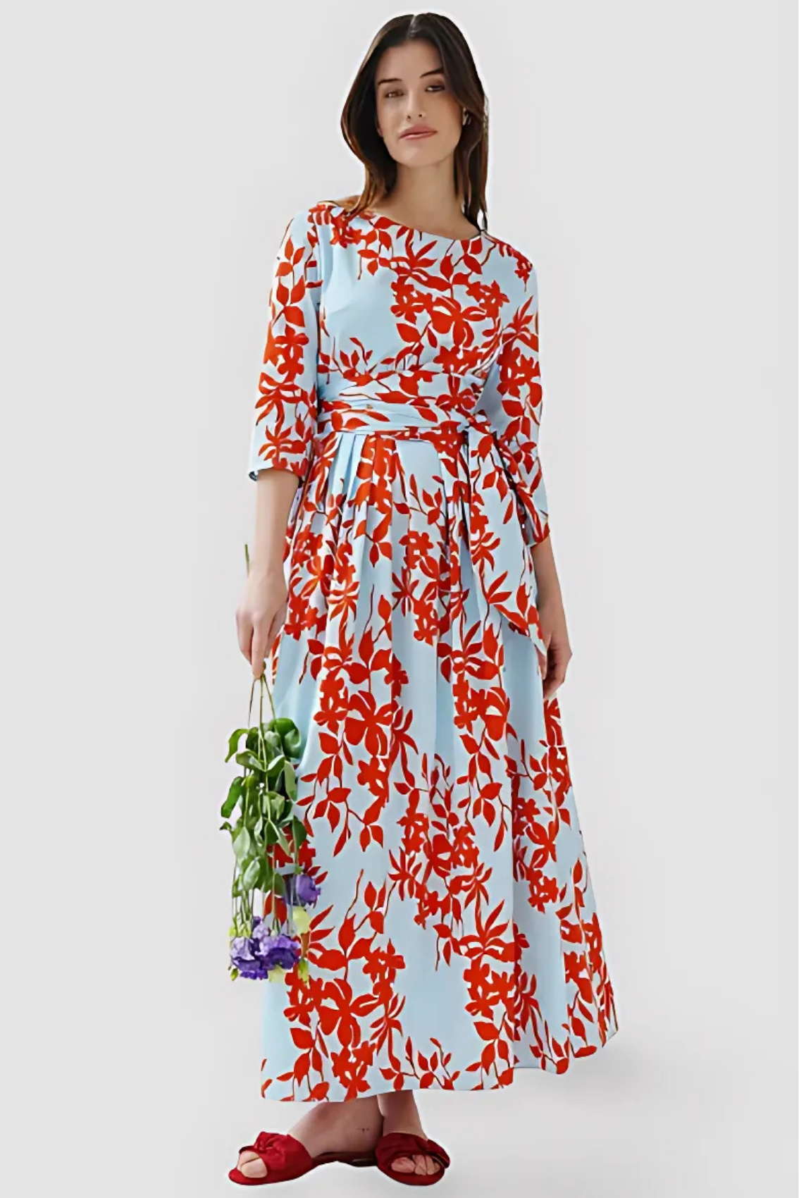 Maxikleid mit Blumendruck