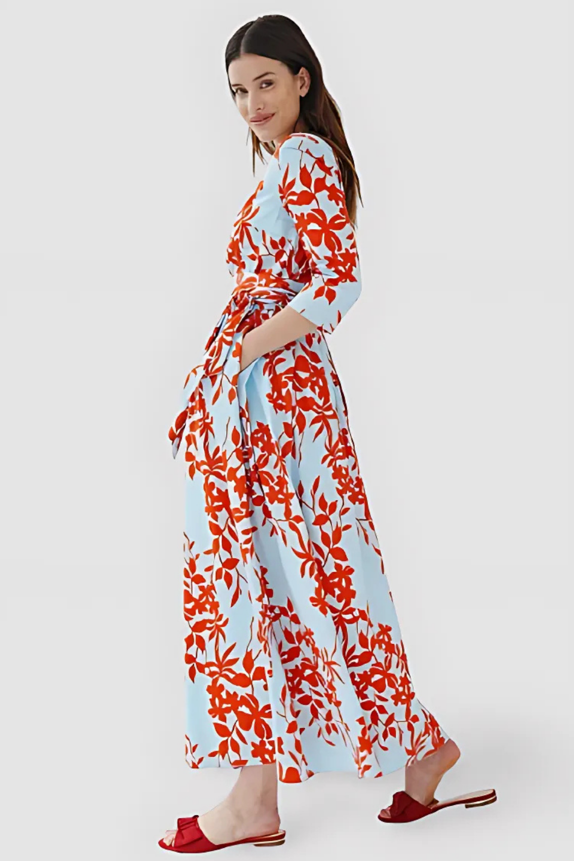 Maxikleid mit Blumendruck