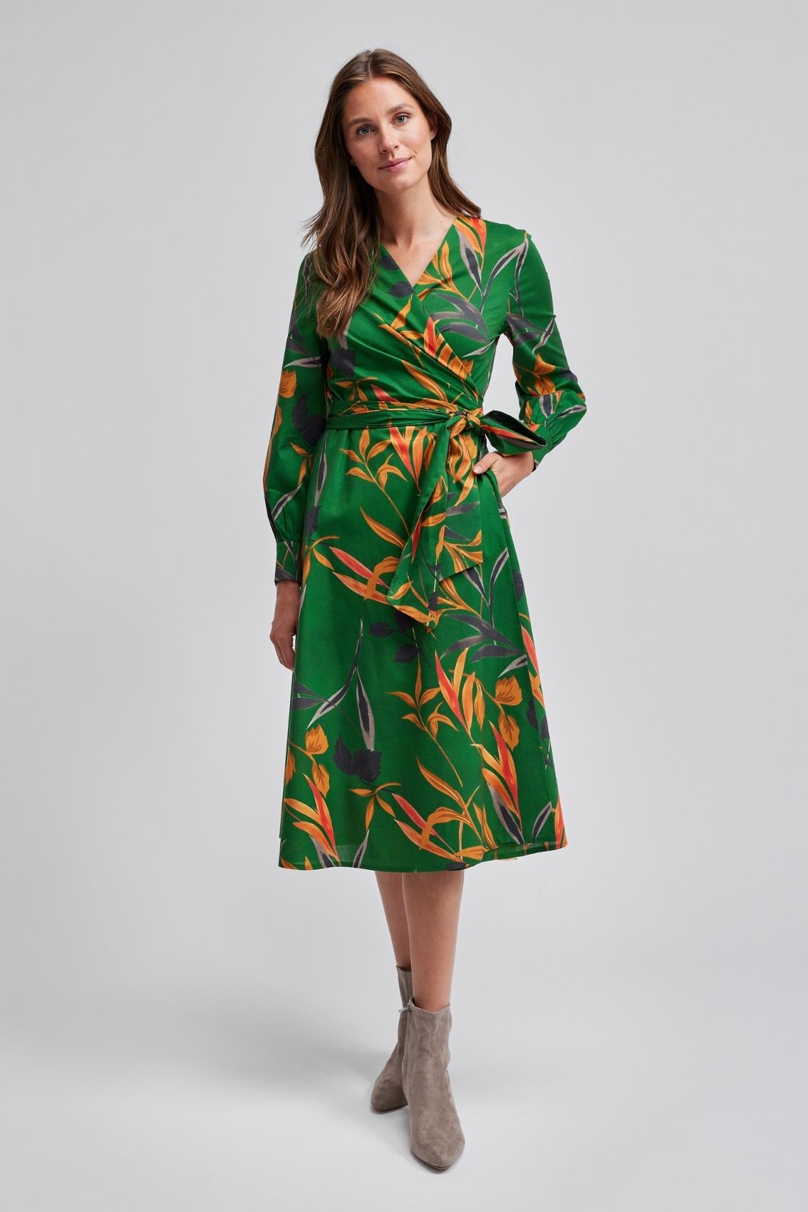 Wickelkleid Herbstlaub