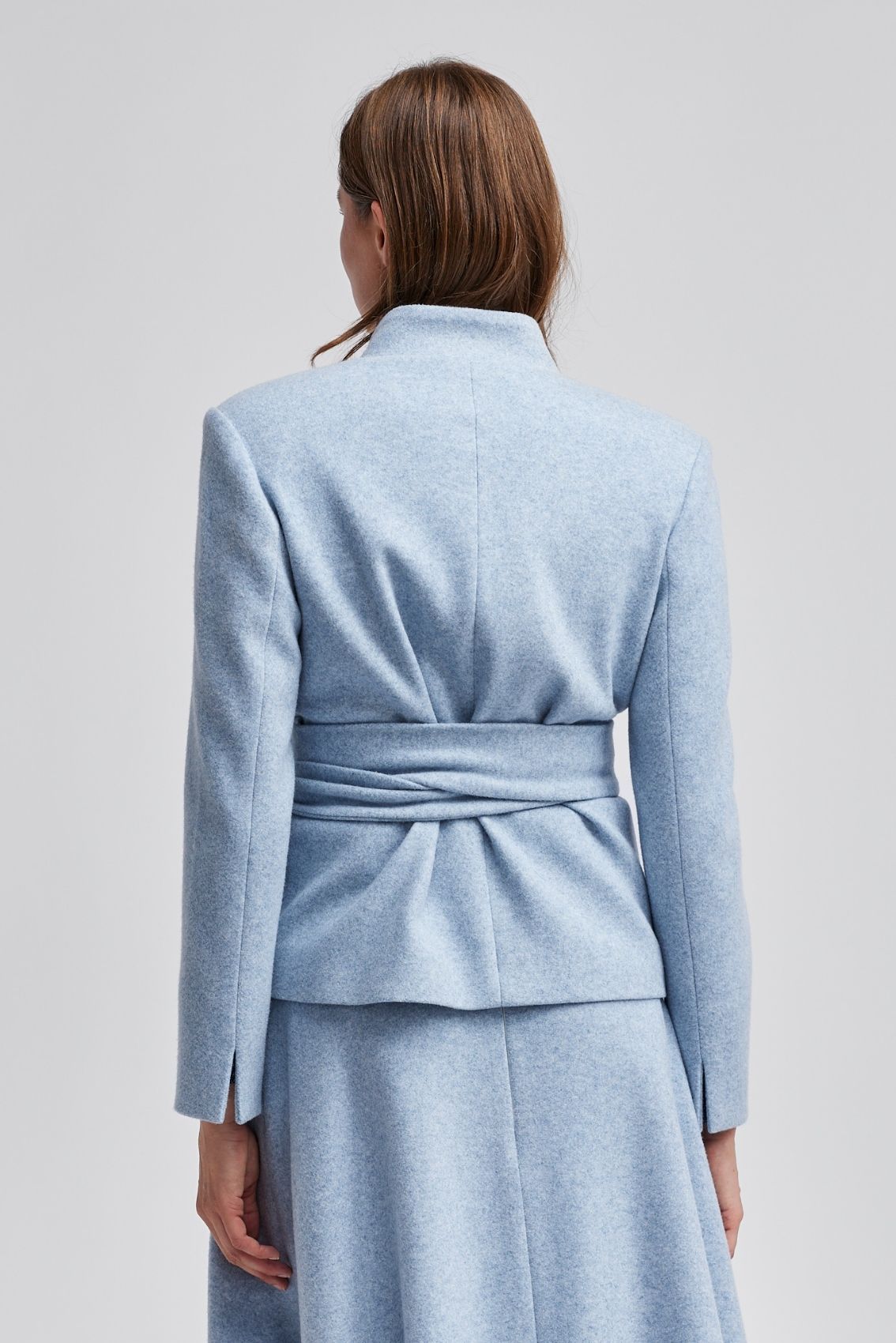 Wickel-Jacke Hellblau