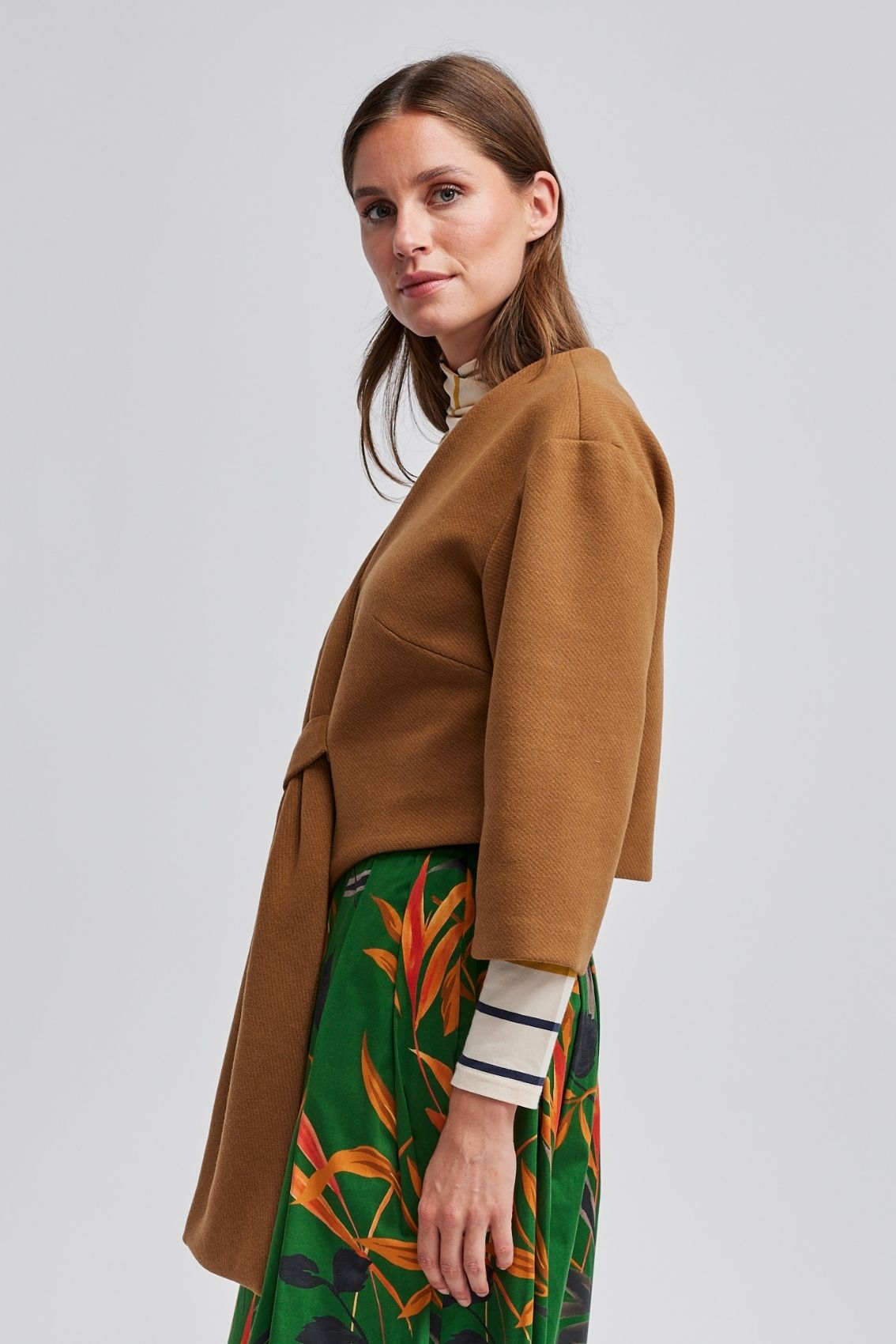 Cape-Jacke Karamell