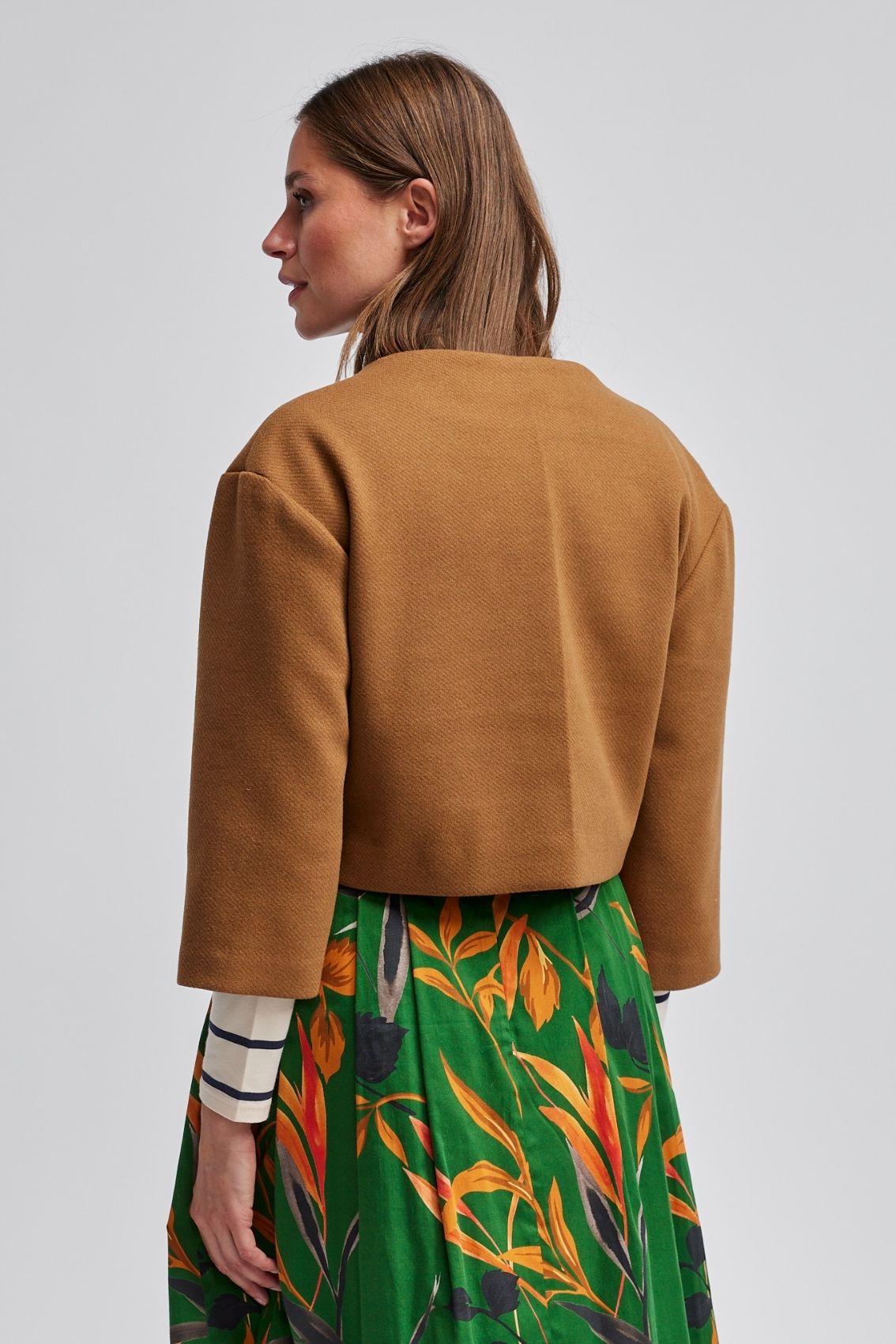 Cape-Jacke Karamell
