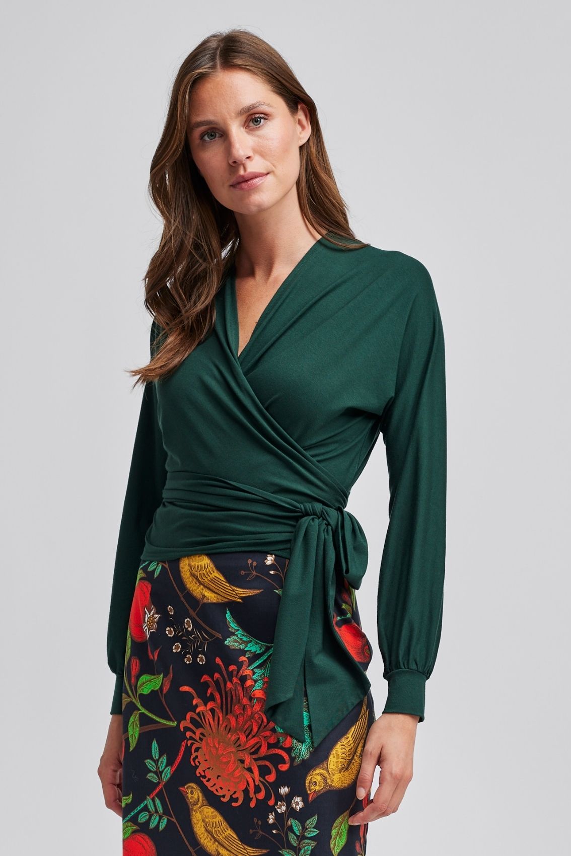 Wickeloberteil Grün