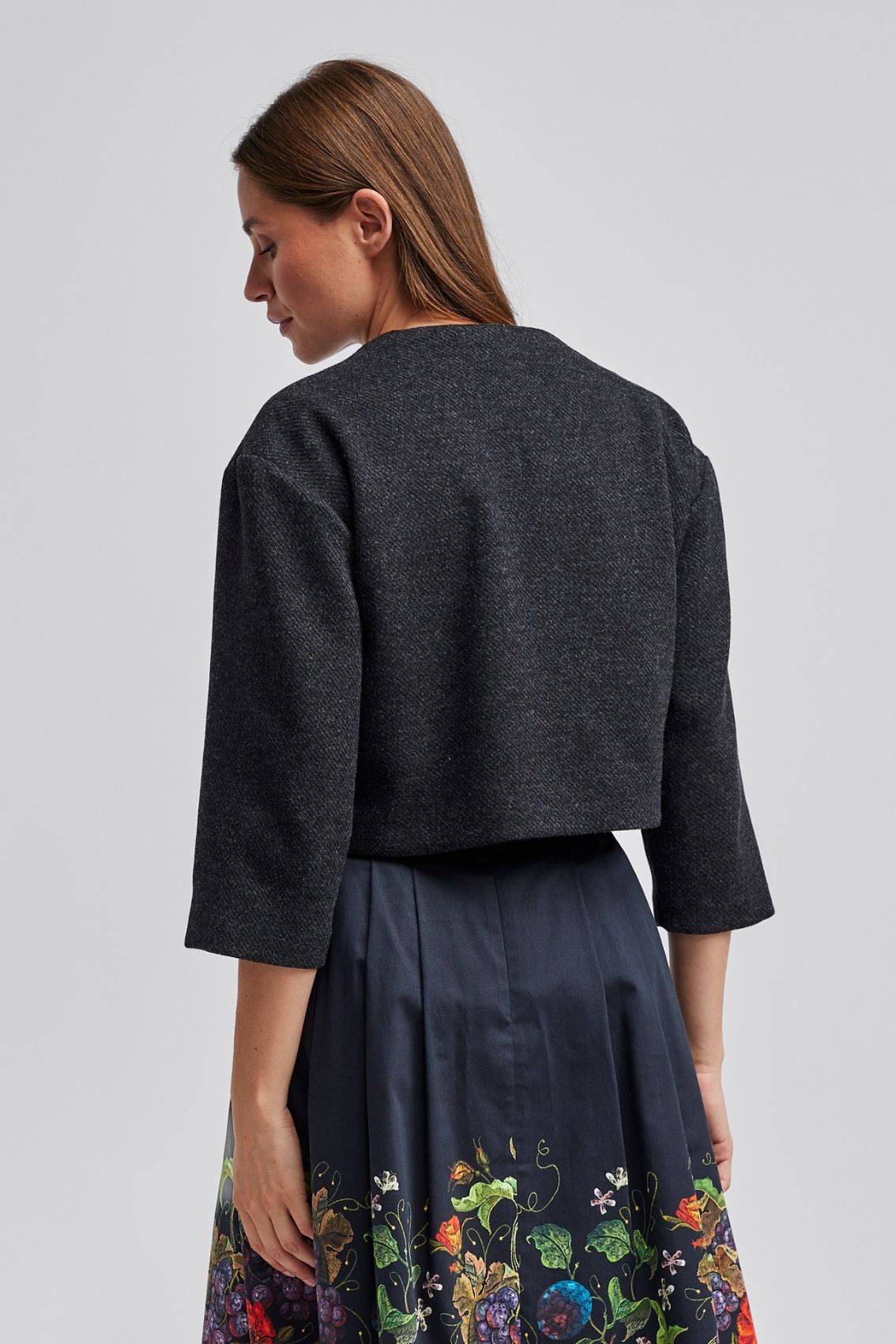 Cape-Jacke Anthrazit