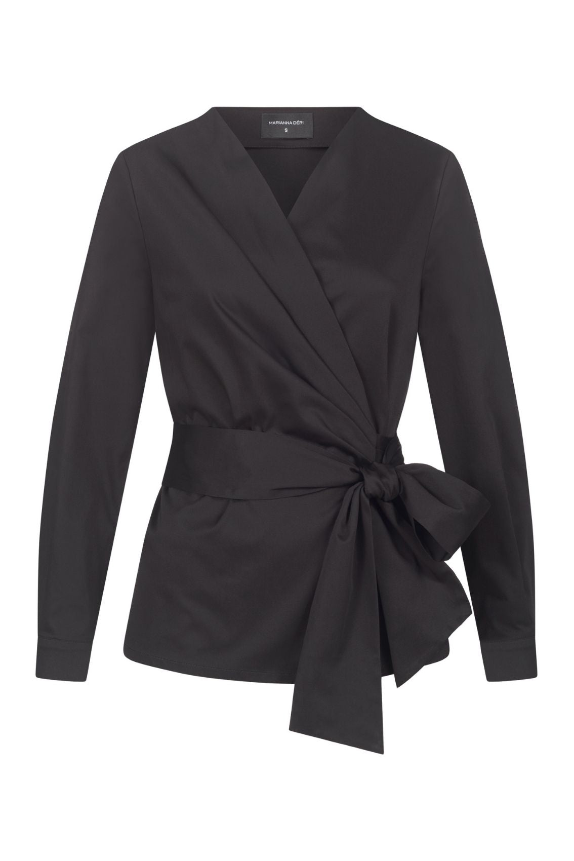 Wickelbluse Schwarz