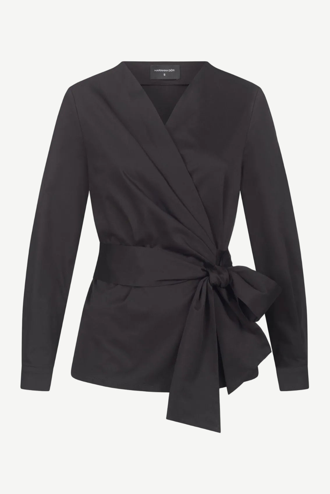 Black Wrap Blouse