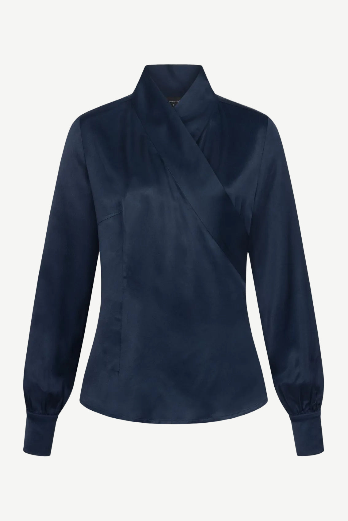 Navy Kimono-Style Blouse