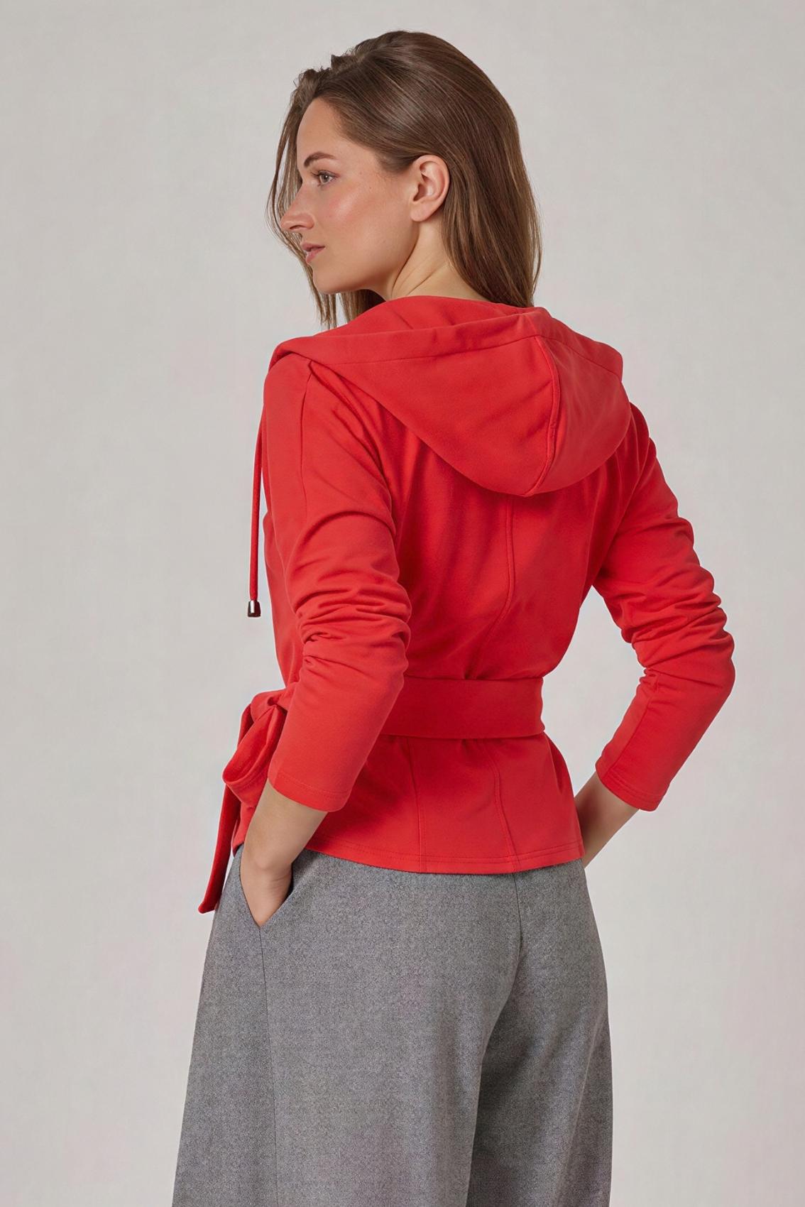Wrap Hoodie Red