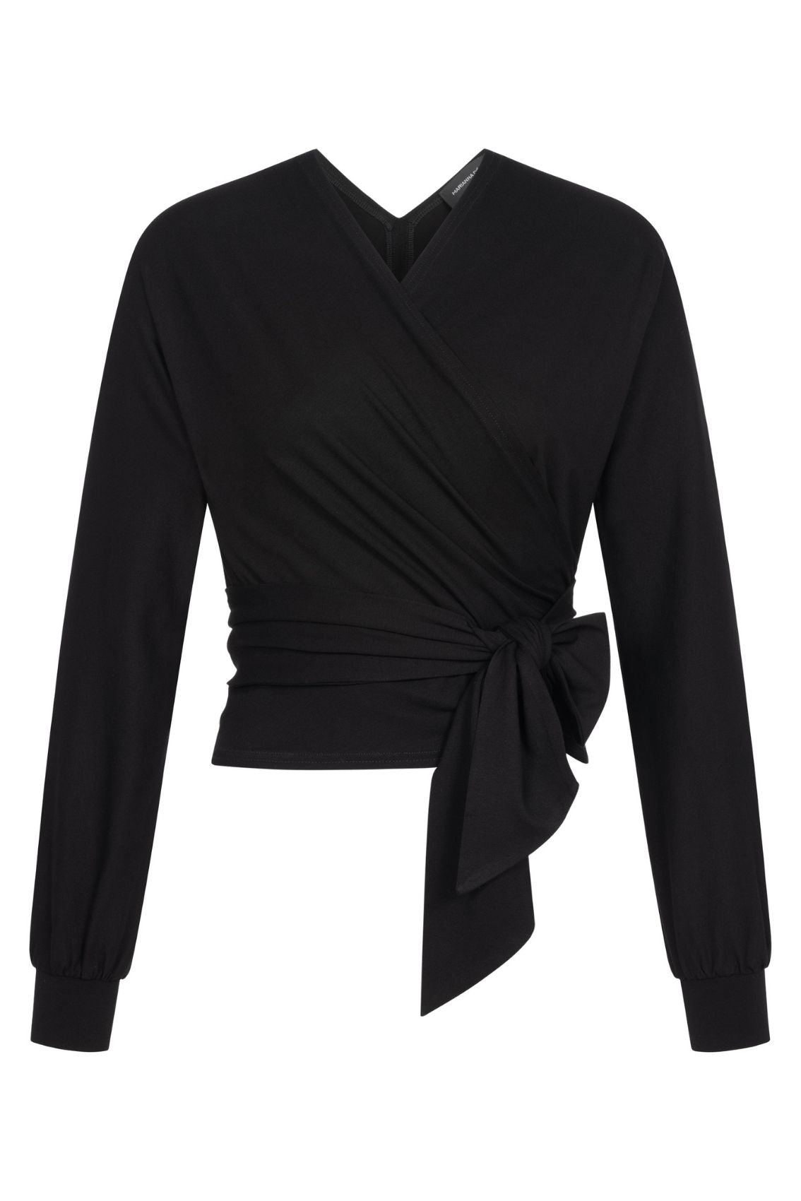 Wickeloberteil Schwarz