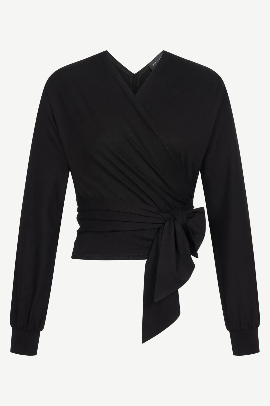 Black Wrap Shirt