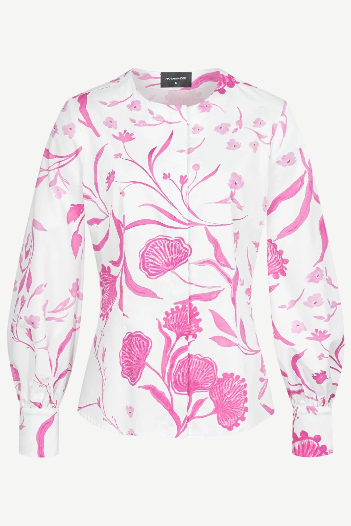 Blouse with Watercolor Floral Print