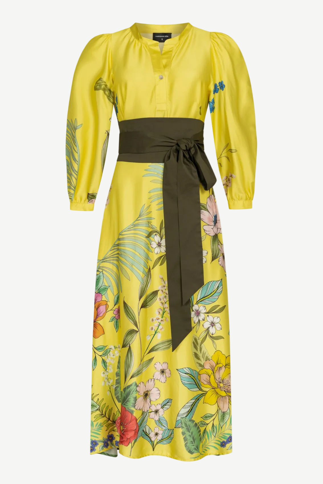 Dress with Hibiscus Print