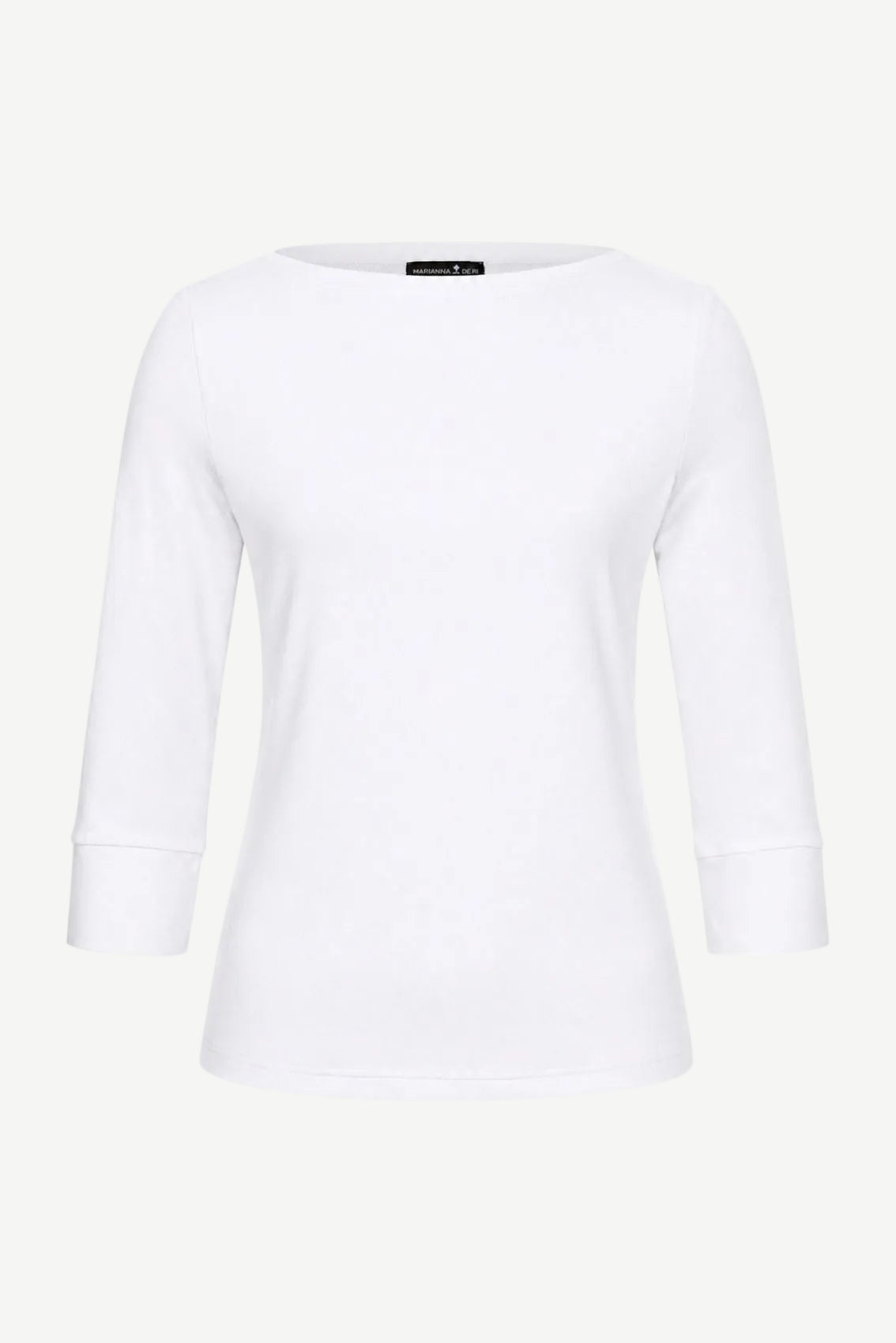 Top With Boat Neckline White