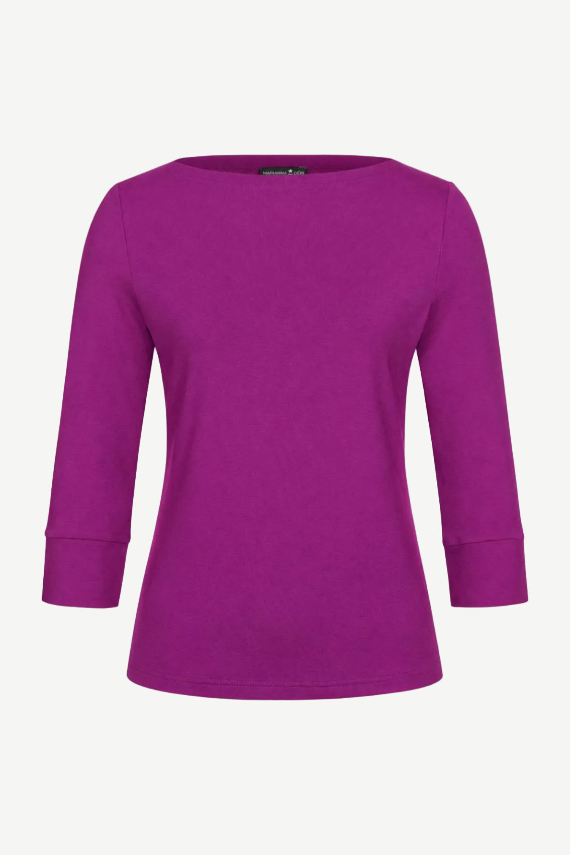 Top With Boat Neckline Hot Pink