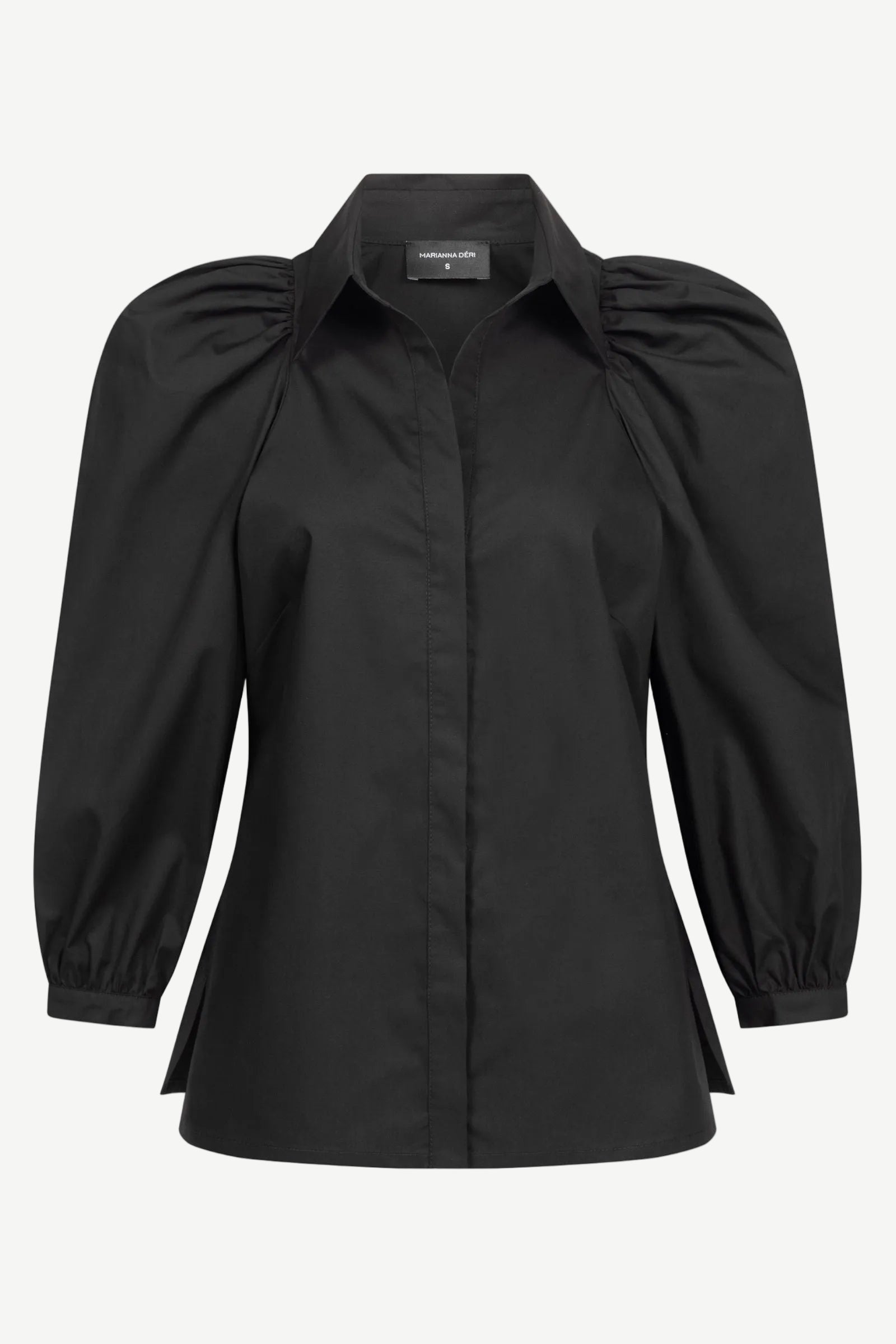Bluse mit Ballonärmeln Schwarz - Marianna Déri