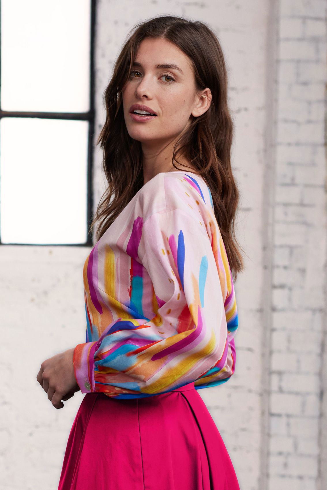 Bluse mit Pinselstrichen - Marianna Déri