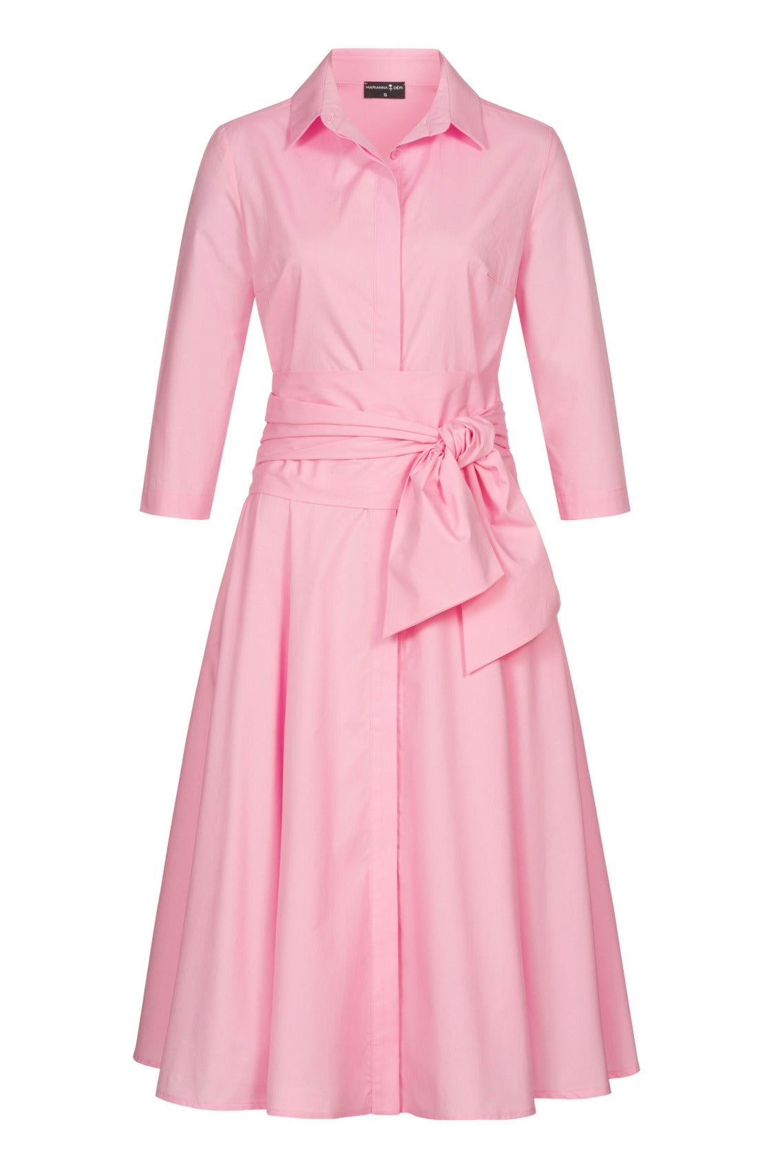 Blusenkleid mit Bindegürtel Rosa - Marianna Déri