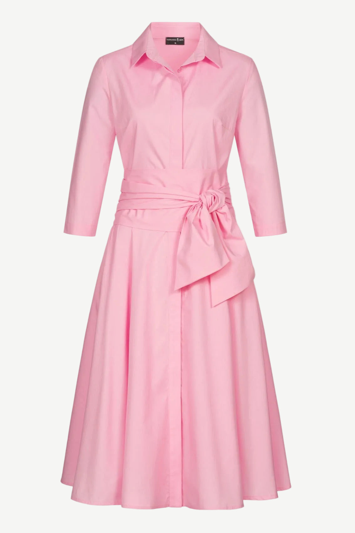 Blusenkleid mit Bindegürtel Rosa - Marianna Déri