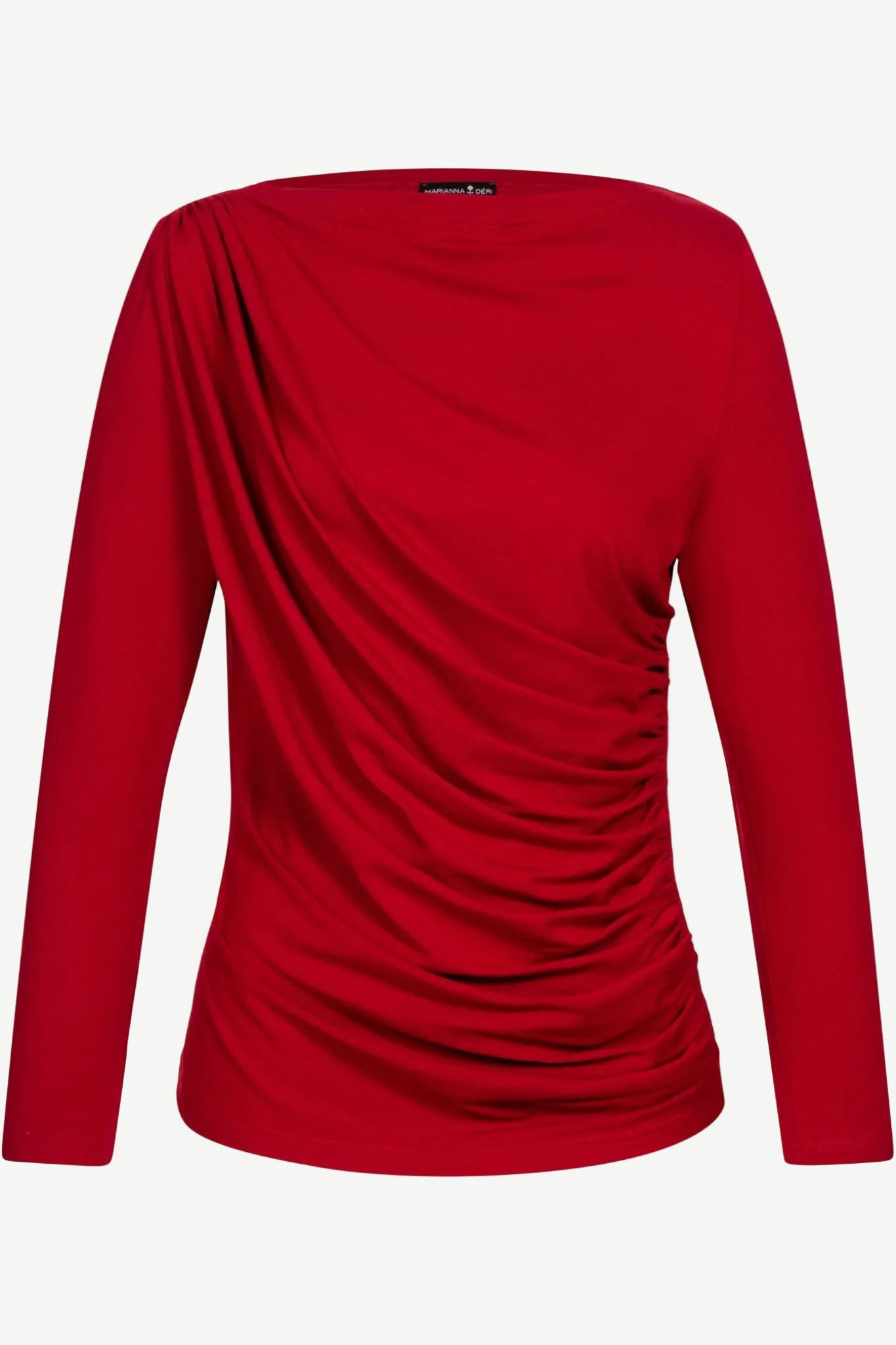 Drapiertes Shirt Rot - Marianna Déri