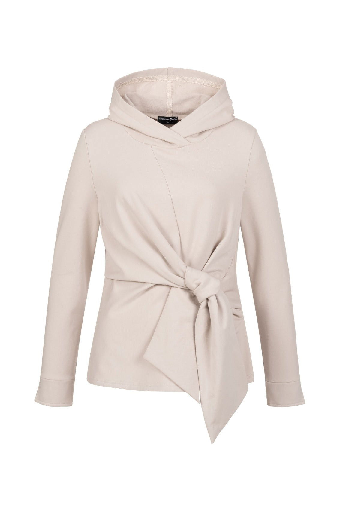 Hoodie mit Wickeloptik Creme - Marianna Déri