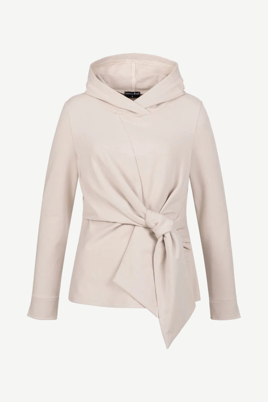 Hoodie mit Wickeloptik Creme - Marianna Déri