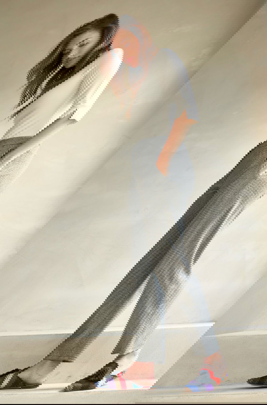 Jersey-Hose mit Hahnentritt-Muster - Marianna Déri