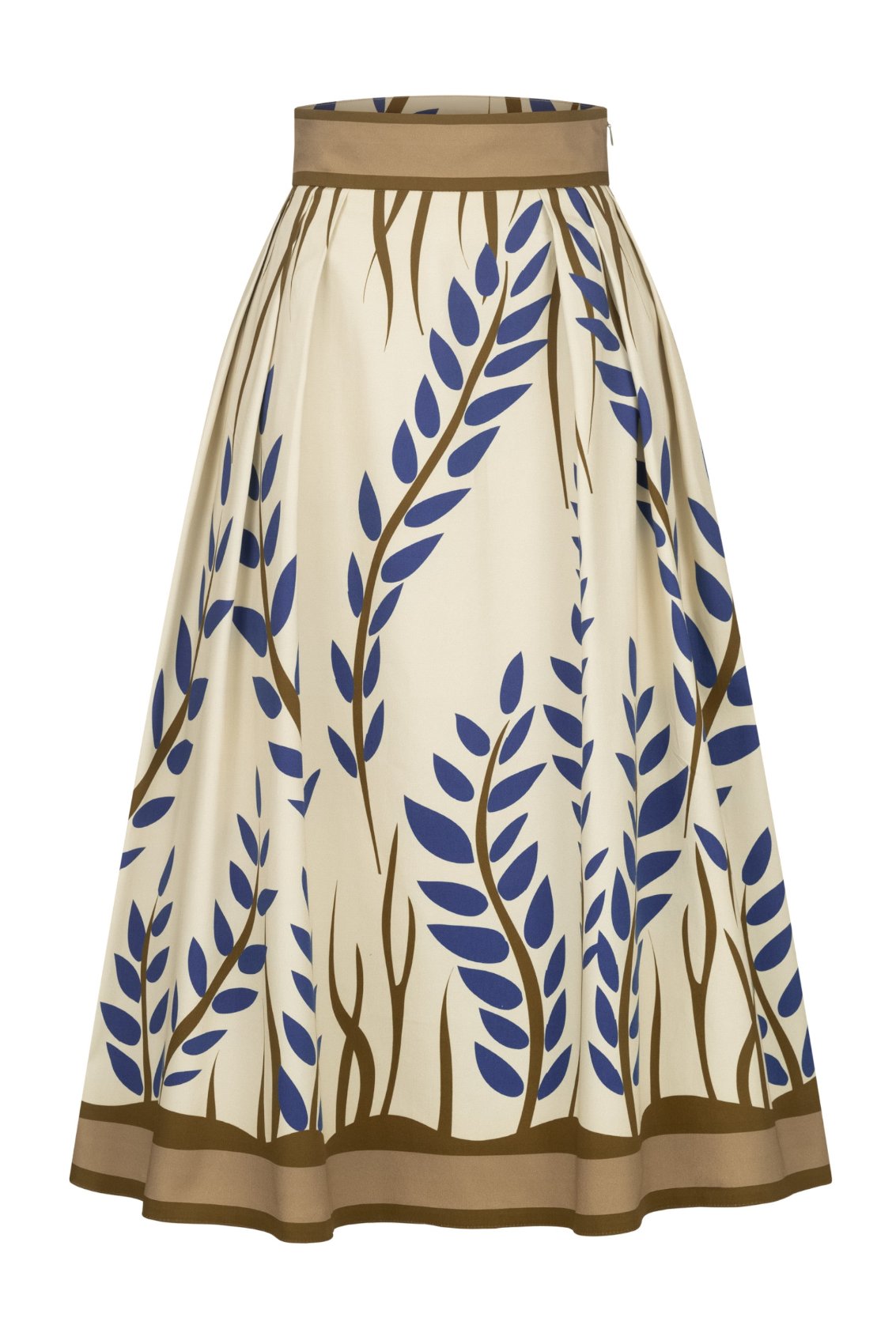 Midirock mit Zweig-Print - Marianna Déri