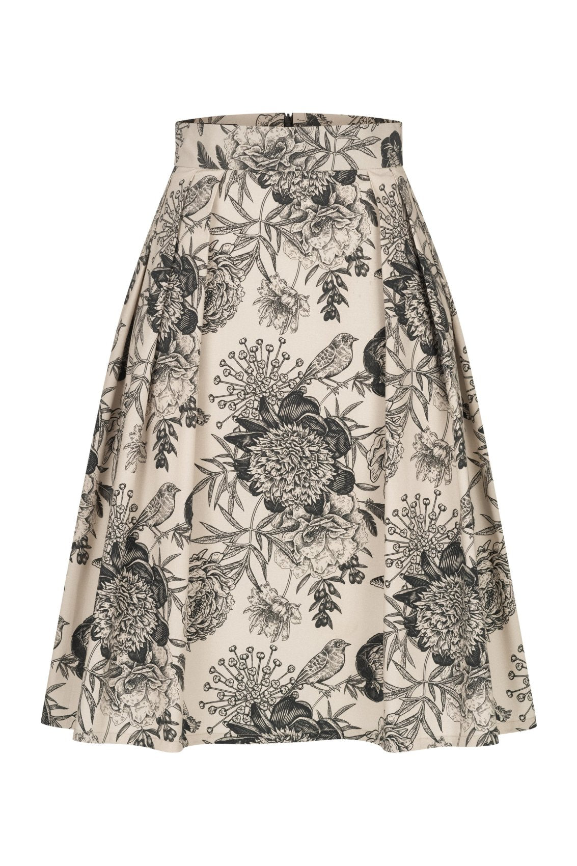 Rock mit Blumen-Vogel-Print - Marianna Déri