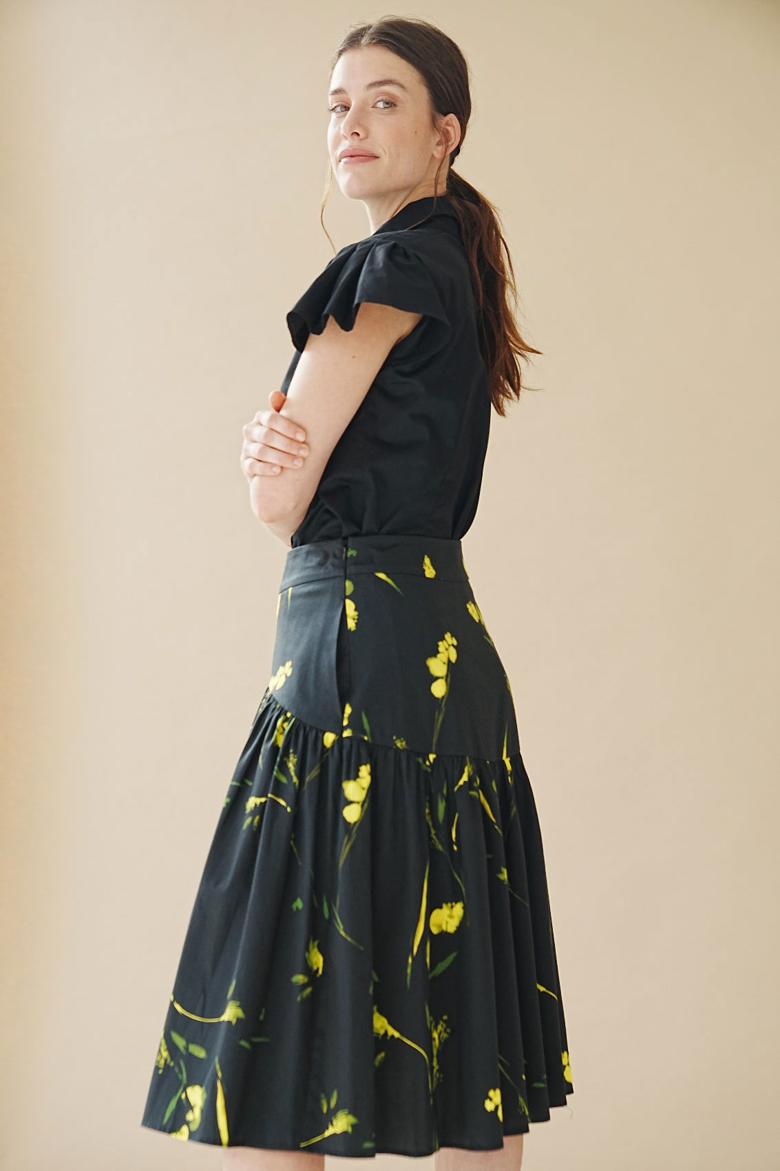 Rock mit Rapsblüten-Print - Marianna Déri