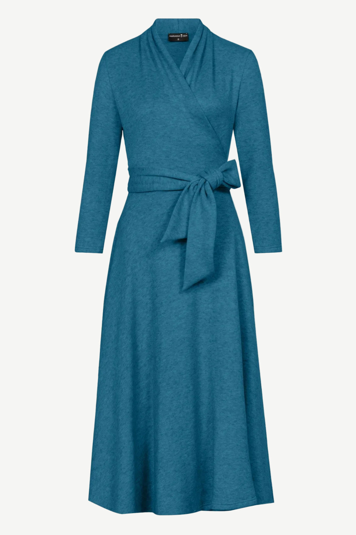 Strick Wickelkleid Petrol - Marianna Déri