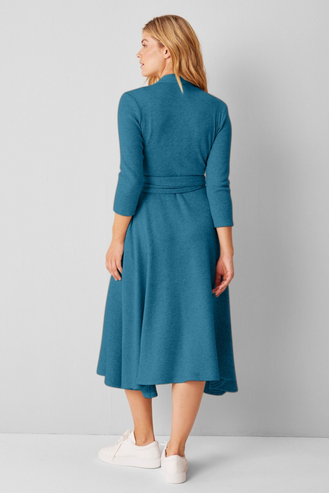 Strick Wickelkleid Petrol - Marianna Déri