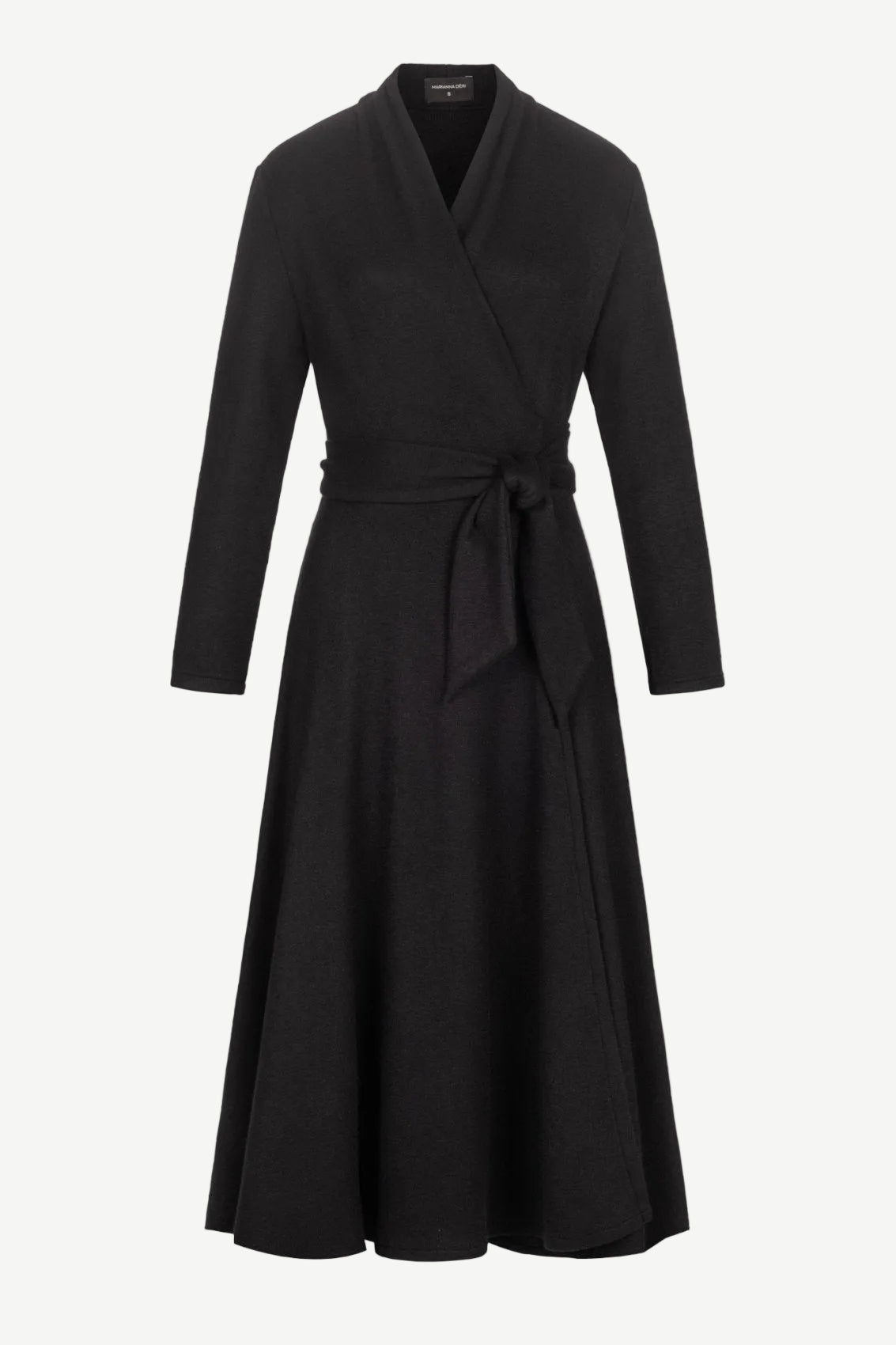 Strick Wickelkleid Schwarz - Marianna Déri
