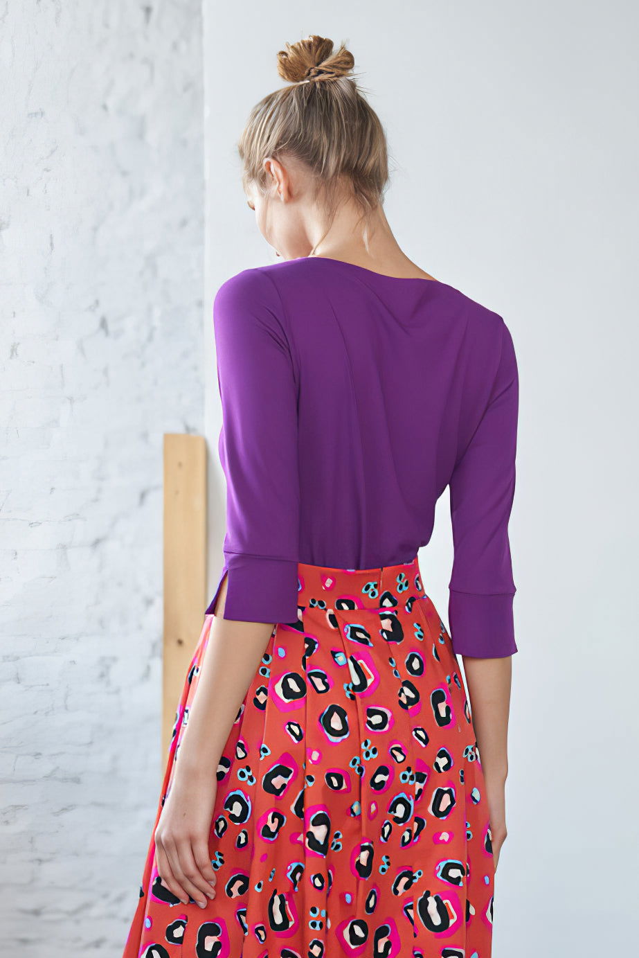 Top mit U-Boot Ausschnitt Hot Pink - Marianna Déri