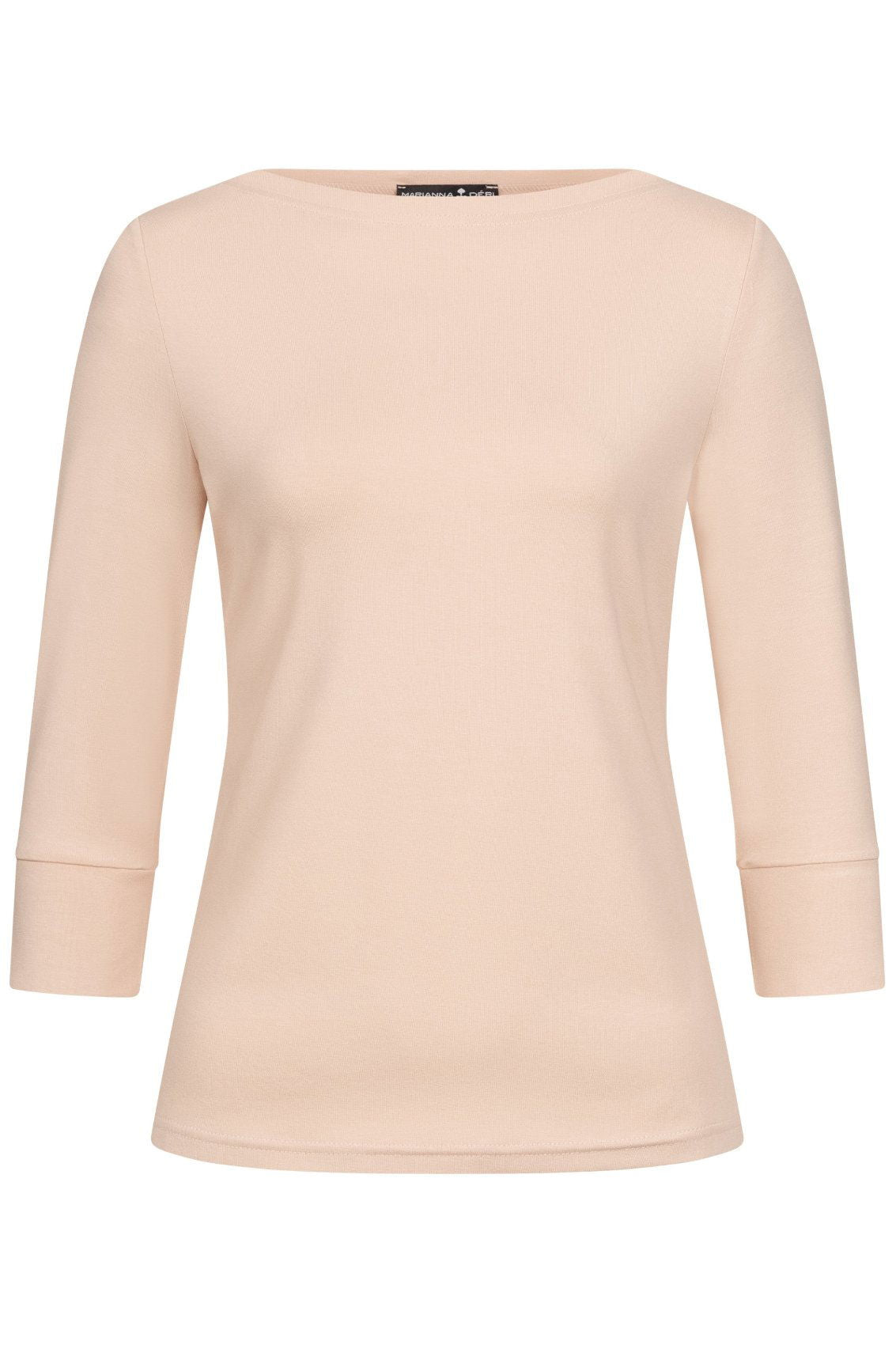 Top mit U-Boot Ausschnitt Nude - Marianna Déri