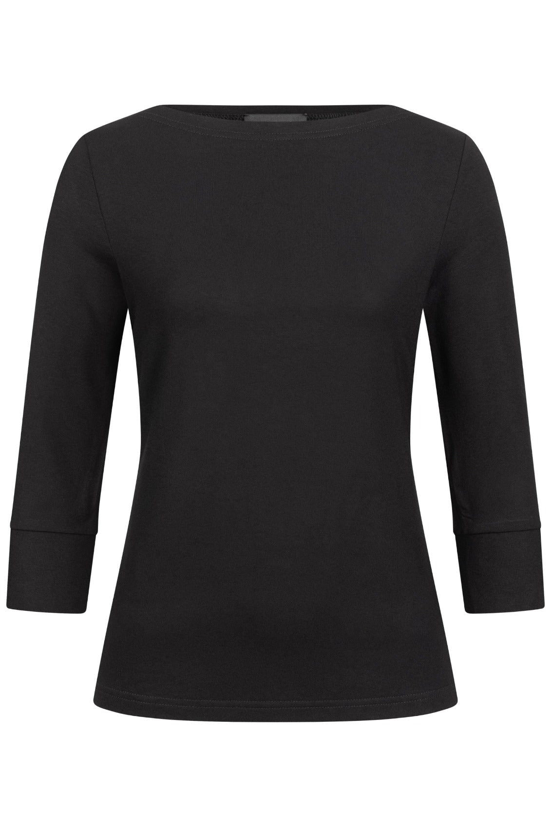 Top mit U-Boot Ausschnitt Schwarz - Marianna Déri