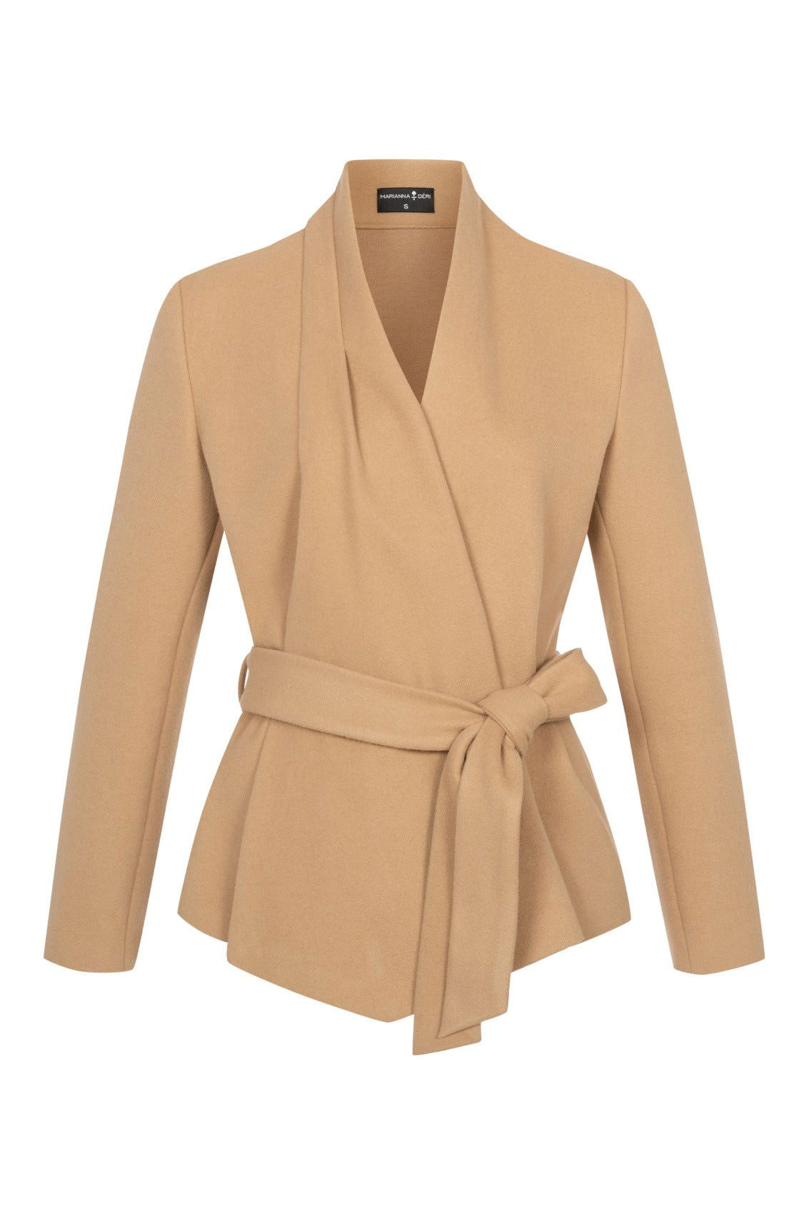 Wickel-Jacke mit Schalkragen Sand - Marianna Déri