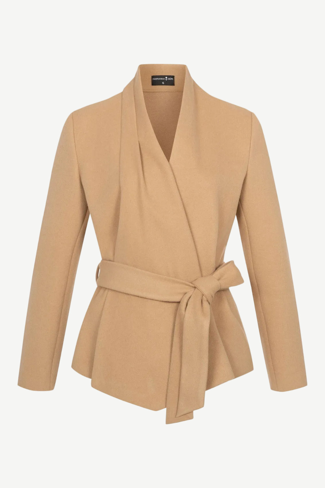 Wickel-Jacke mit Schalkragen Sand - Marianna Déri