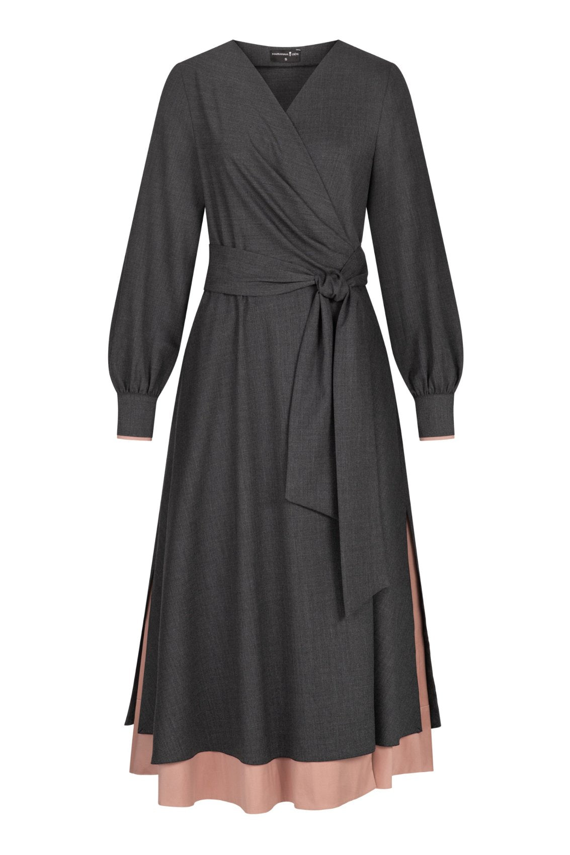 Wickelkleid Grau & Zartlila - Marianna Déri