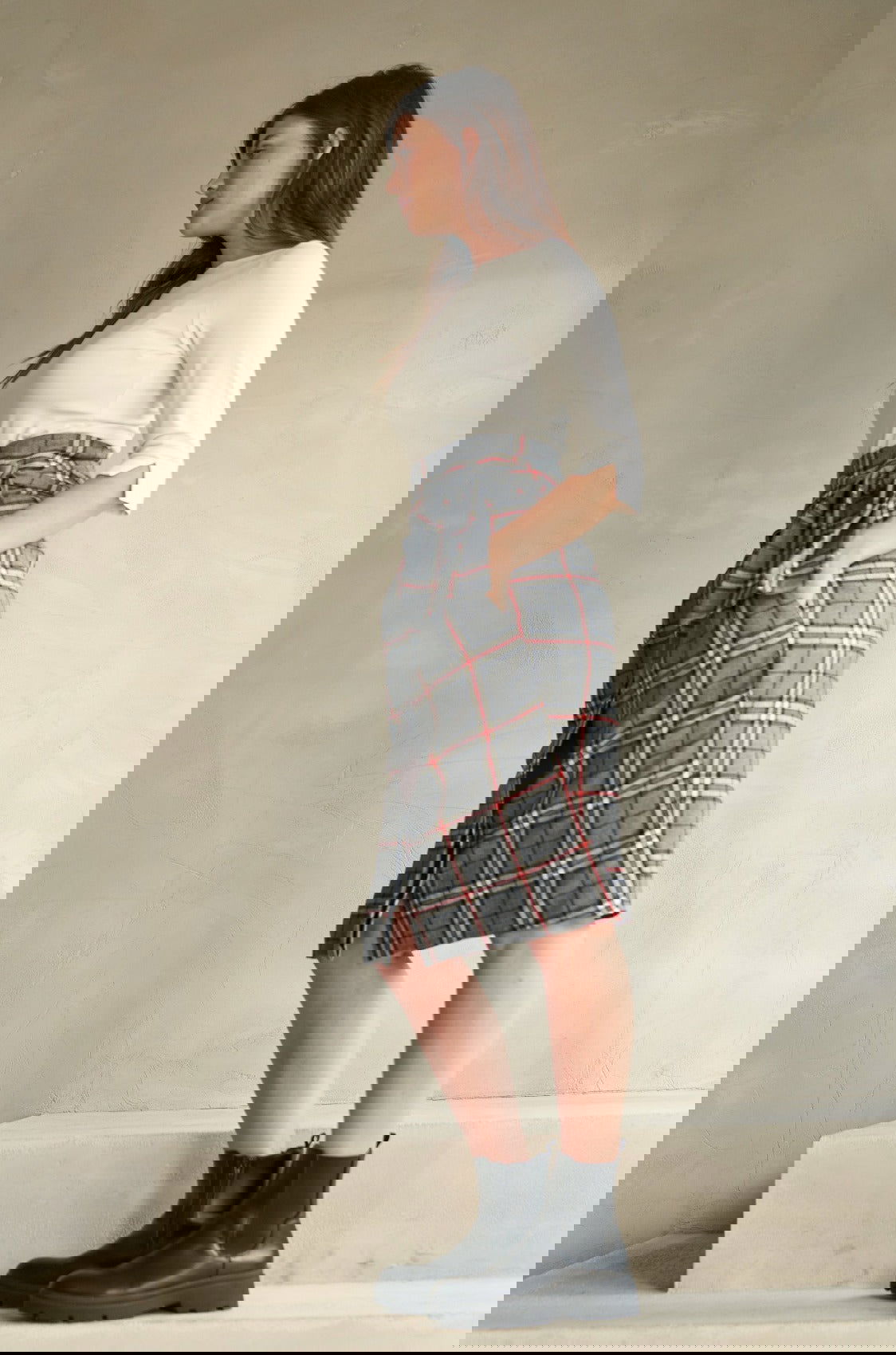 Wollrock mit Karomuster - Marianna Déri