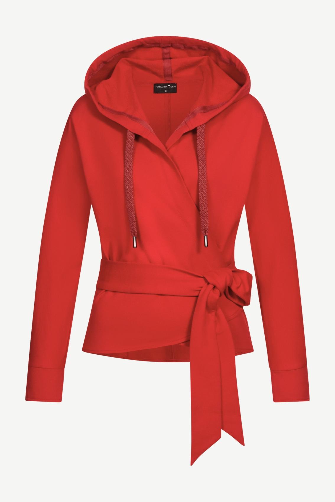 Wrap Hoodie Red