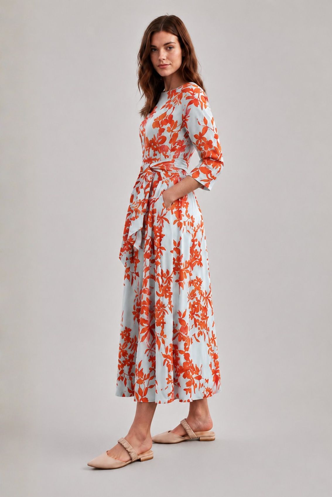 Maxikleid mit Blumendruck
