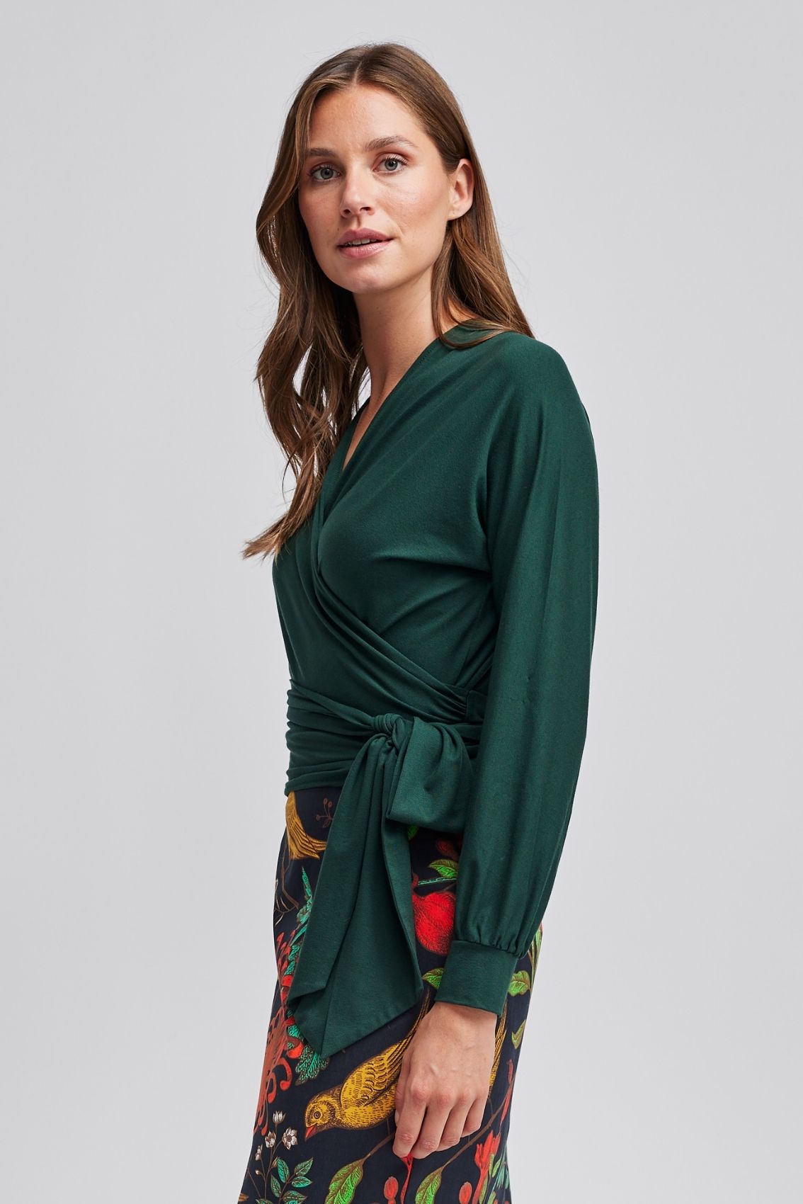 Wickeloberteil Grün