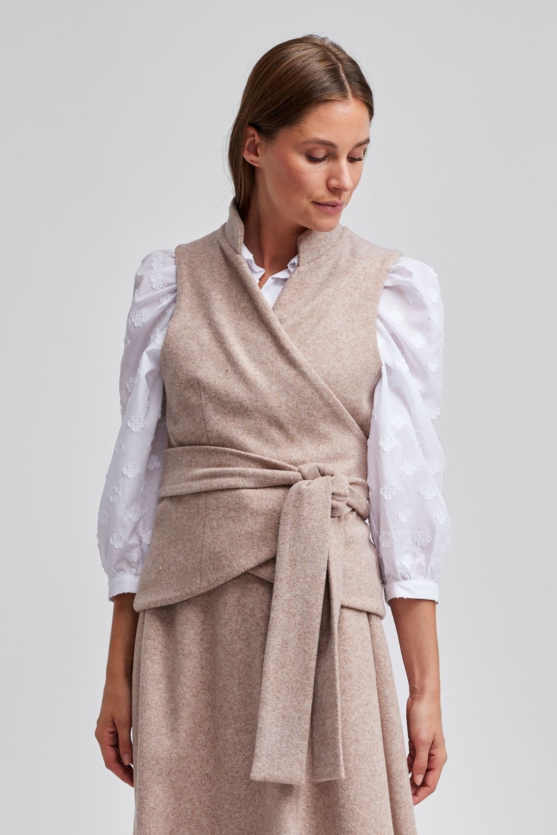Wickelweste Beige
