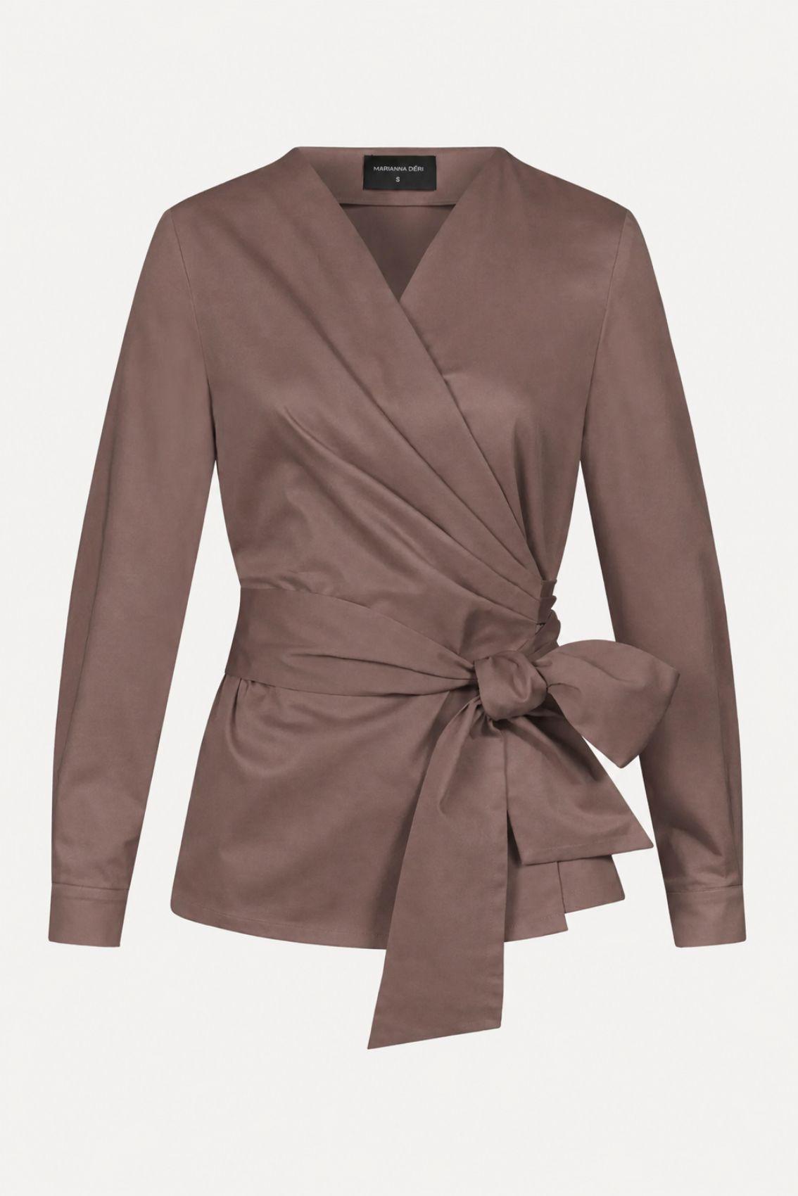 Wickelbluse Cappuccino