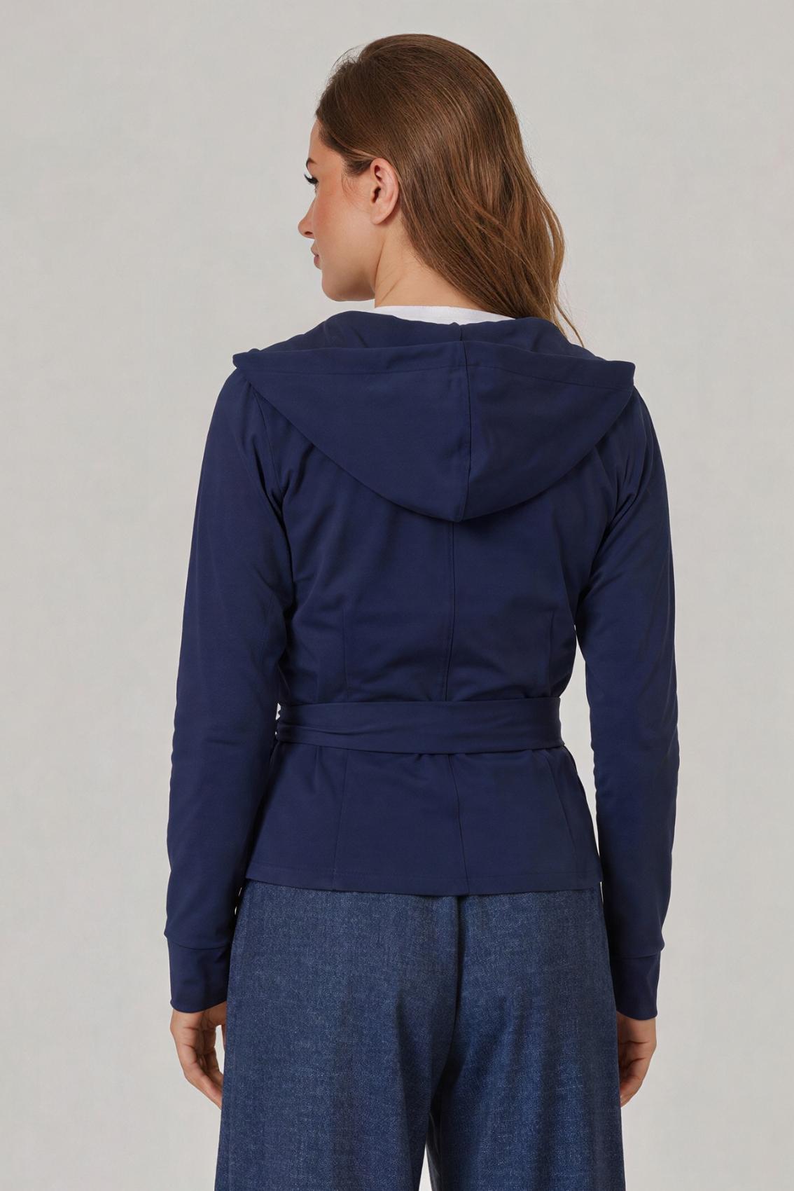 Wrap Hoodie Navy