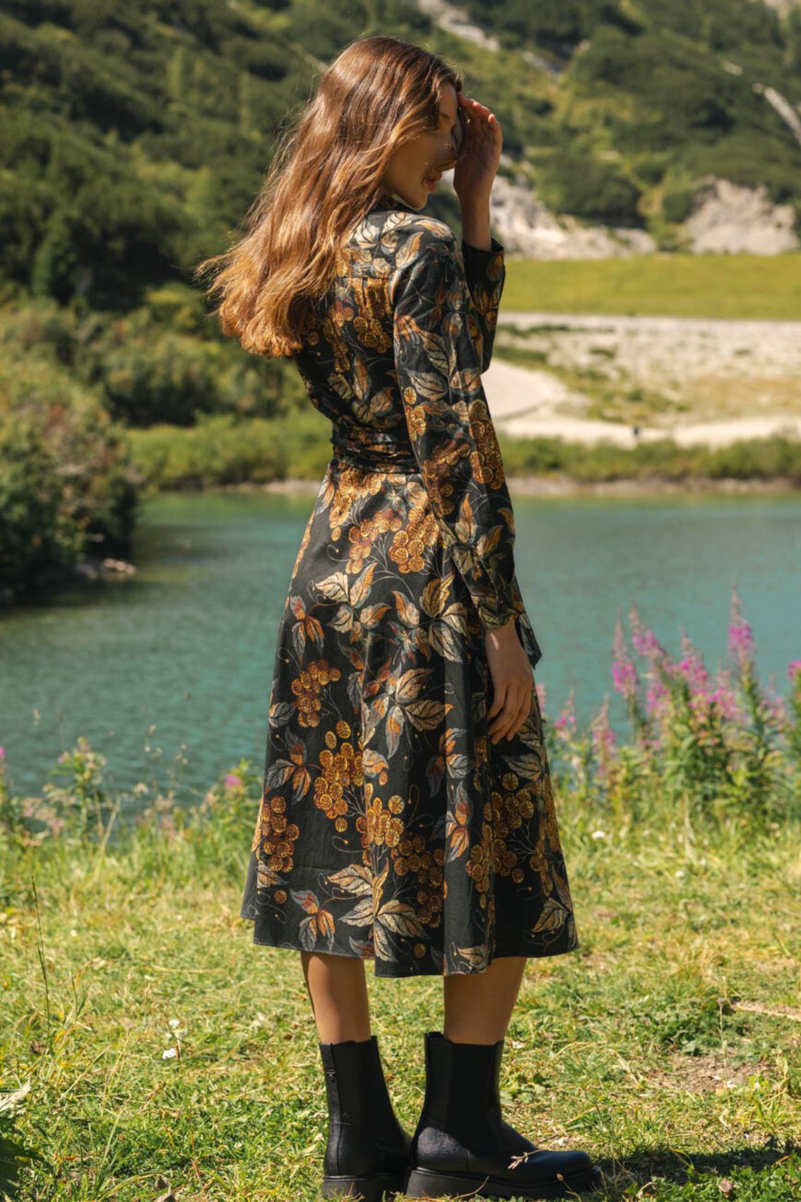 Kleid Golden Leaves