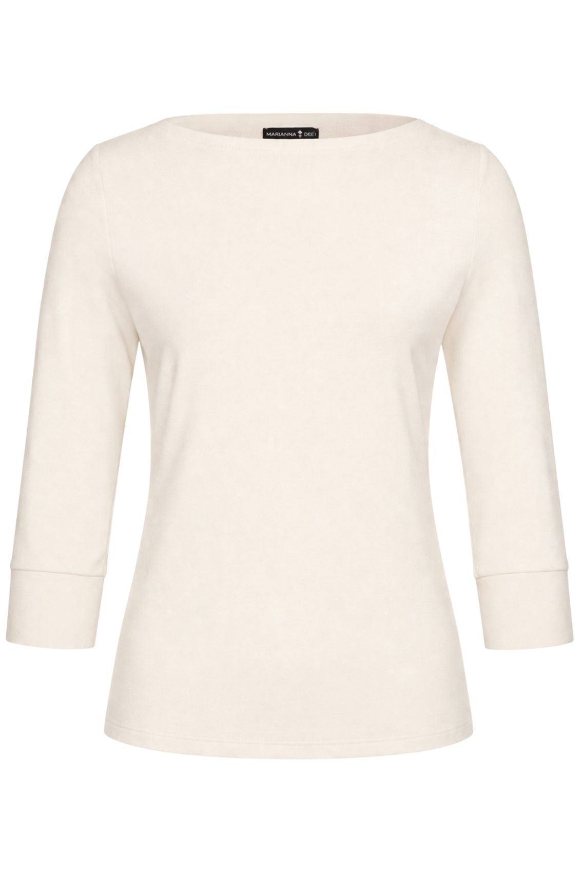 Top With Boat Neckline Creme