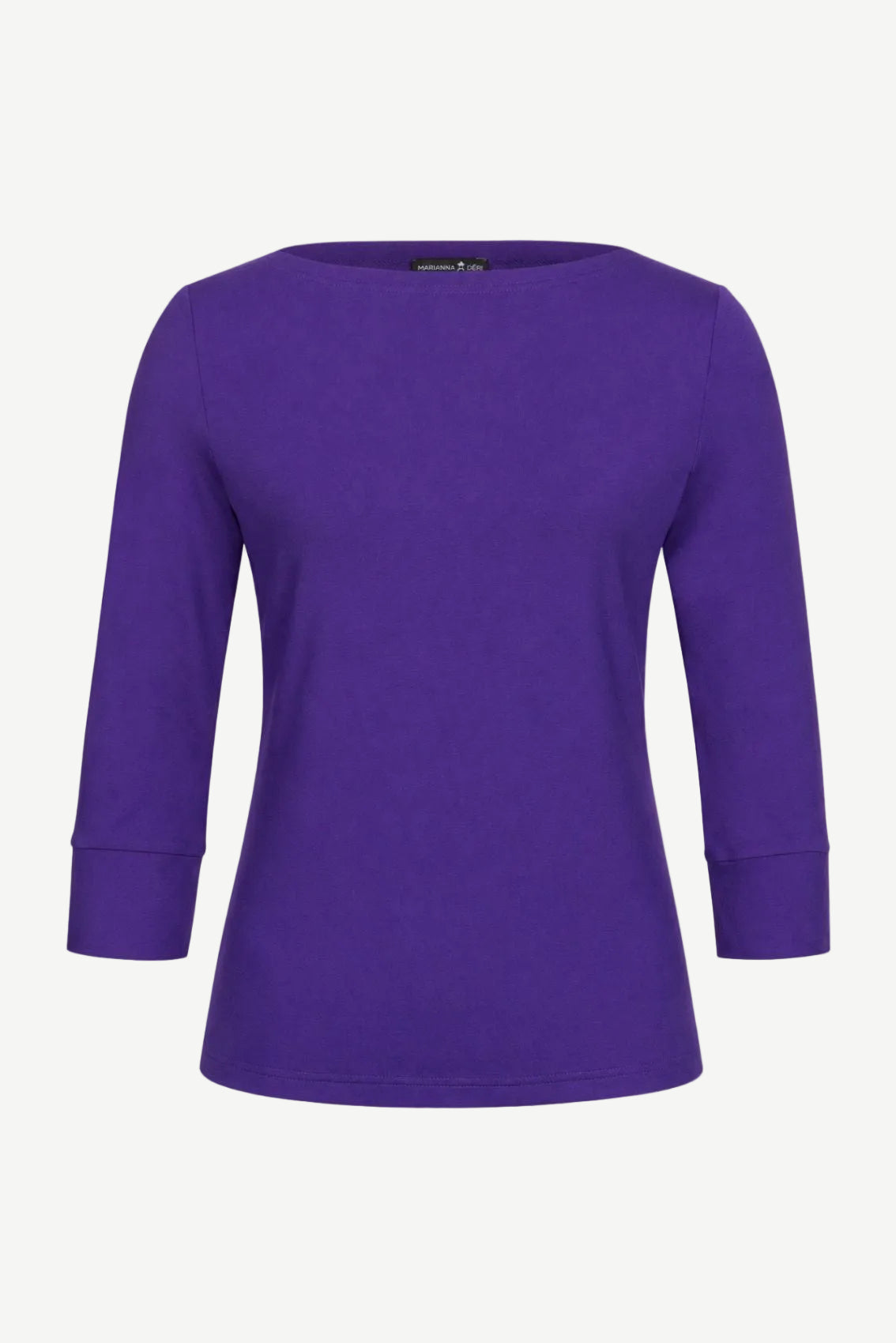 Top With Boat Neckline Purple