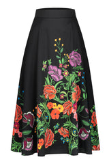 Embroidery Look Maxi Skirt