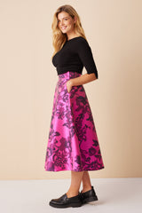 Floral Pink Maxi Skirt
